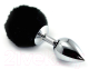 Пробка интимная LoveToy Small Silver Plug / RO-L024S (черный) - 