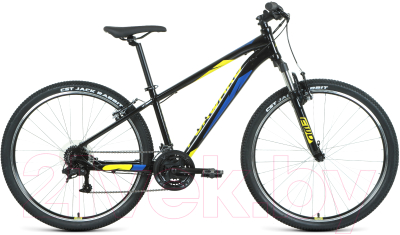 Велосипед Forward Apache 27.5 1.2 2022 / RBK22FW27274 (17, черный/желтый)