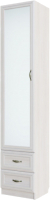 Шкаф-пенал Просто Хорошая Мебель Вега К ДМ-11 серия №2 с зеркалом / 00-00103029 (сосна карелия) - 