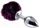 Пробка интимная LoveToy Small Silver Plug / RO-L024S (фиолетовый) - 