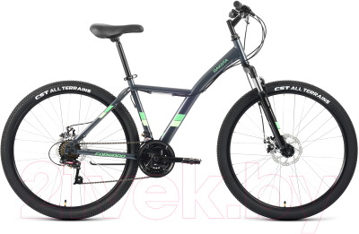 Велосипед Forward Dakota 27.5 2.0 D 2022 / RBK22FW27606 (16.5, серый/светло-зеленый)