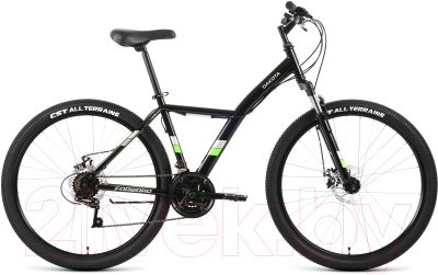 Велосипед Forward Dakota 27.5 2.0 D 2022 / RBK22FW27605 (16.5, черный/ярко-зеленый)