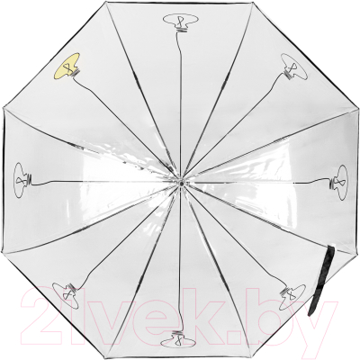 Зонт-трость Gianfranco Ferre 690-La Transparent Lamp Yellow