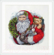 Набор для вышивания Merejka Санта с венком / K-133 - 