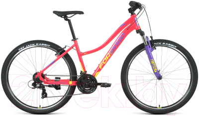 Велосипед Forward Jade 27.5 1.0 2022 / RBK22FW27750 (16.5, розовый/желтый)