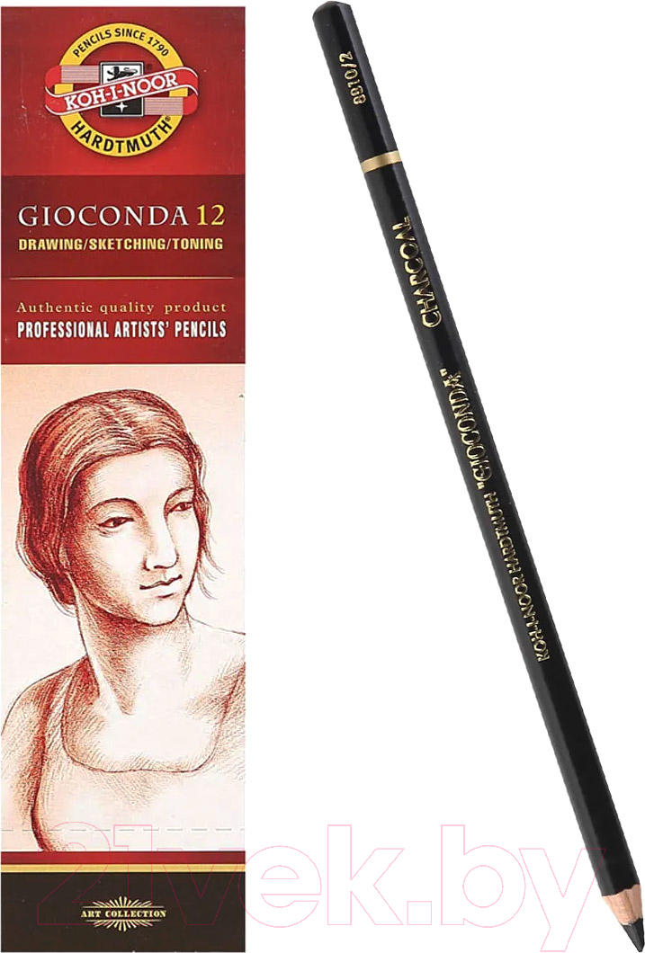 Угольный карандаш Koh-i-Noor Gioconda Charcoal / 8810002001KS (черный) — фото 2