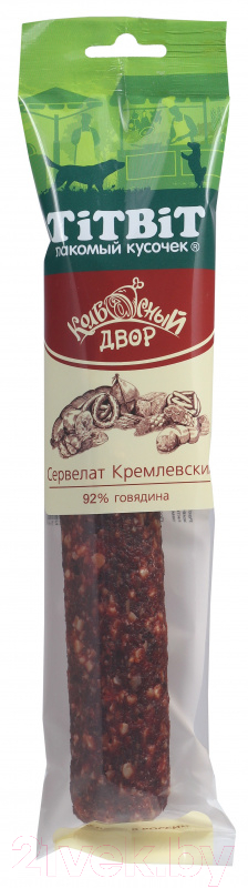 Лакомство для собак TiTBiT Сервелат Кремлевский Колбасный двор / 22214 (200г)