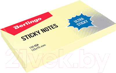 Блок для записей Berlingo Ultra Sticky / LSn_39300 (желтый)