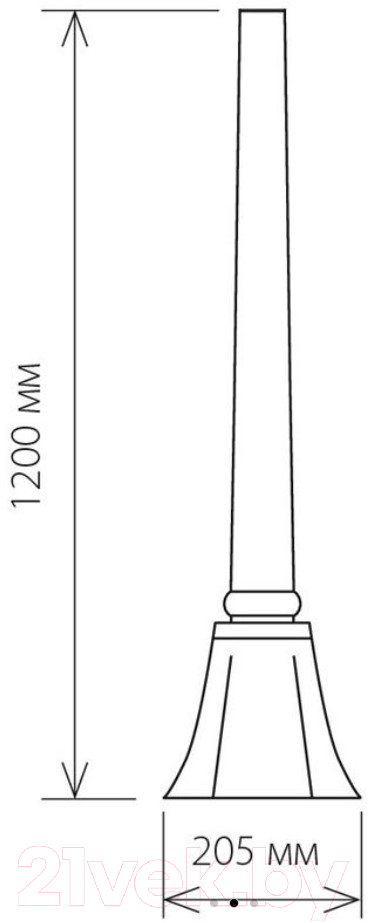 Столб для уличного светильника Elektrostandard 1043 / A023552