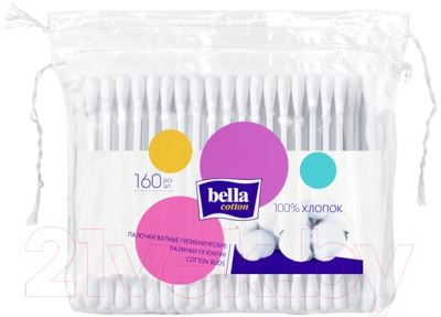 Ватные палочки Bella Cotton (160шт)