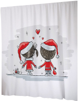 

Шторка-занавеска для ванны JoyArty, Влюбленное Рождество / sc_20067