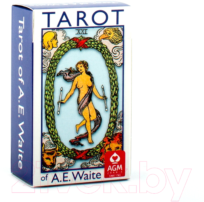 Гадальные карты AGMuller A.E.Waite Tarot Blue Edition-Mini / 1067012577 — фото 4