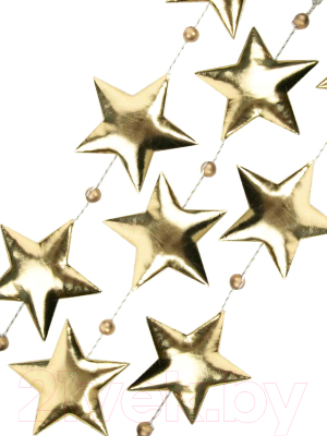 Гирлянда еловая Феникс-Презент Много блестящих золотистых звезд / 81446 (золотистый)