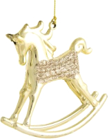 

Елочная игрушка Феникс-Презент, Лошадка в золотом блеске / 81980