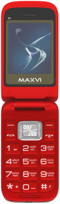 Мобильный телефон Maxvi E5 (красный)