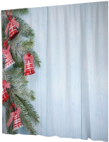 

Шторка-занавеска для ванны JoyArty, Колокольчики для елки / sc_21503