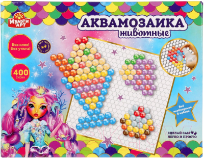 Развивающая игра MultiArt Аквамозаика Вкусные Десерты / ABMA400-8