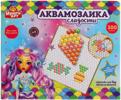 Развивающая игра MultiArt Аквамозаика Сладости / ABMA300-7