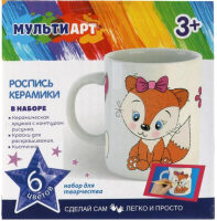 

Набор для творчества MultiArt, Кружка Для Росписи / MUG-MALISIK