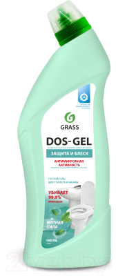 Чистящее средство для ванной комнаты Grass Dos Gel Мятная сила / 125683 (1л)