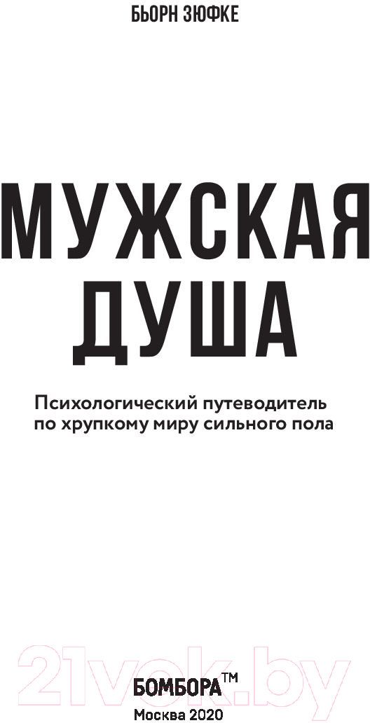 Книга Эксмо Мужская душа. Психологический путеводитель (Бьорн З.) — фото 3