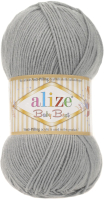 Пряжа для вязания Alize Baby Best 344 (240м, серый) - 