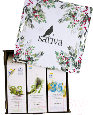 Набор косметики для лица Sativa SOS: проблемная кожа