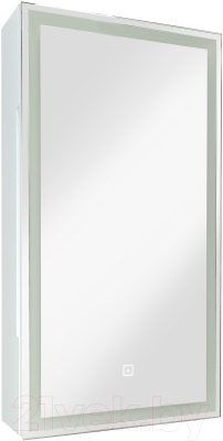 Шкаф с зеркалом для ванной Континент Allure Led 35х65 R