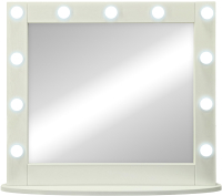 Зеркало Континент Гримерное 11 ламп 80х70 (белый) - 