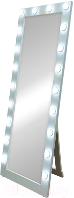 Зеркало Континент Гримерное 20 ламп 60x175 (белый)