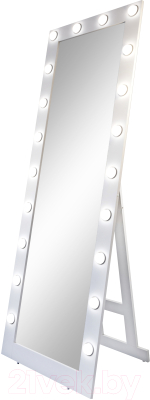 Зеркало Континент Гримерное 20 ламп 60x175 (белый)