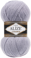 Пряжа для вязания Alize Lanagold 51% акрил, 49% шерсть / 200 (240м, светло-серый) - 