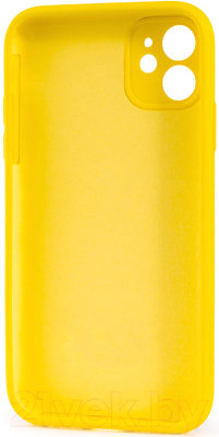 Чехол-накладка Case Coated для iPhone 11 (желтый)