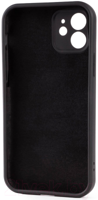 Чехол-накладка Case Coated для iPhone 12 (черный)
