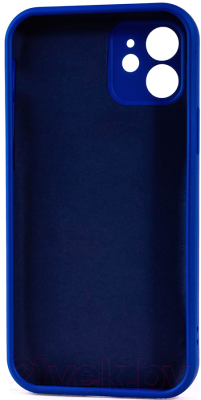 Чехол-накладка Case Coated для iPhone 12 (синий)