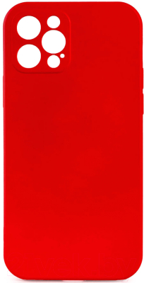 Чехол-накладка Case Coated для iPhone 12 Pro (красный)