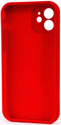 Чехол-накладка Case Coated для iPhone 12 (красный)