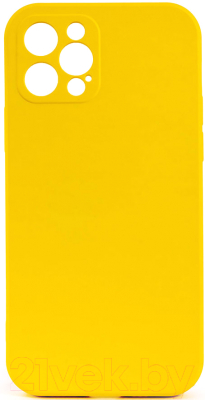 Чехол-накладка Case Coated для iPhone 12 Pro (желтый)
