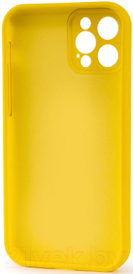 Чехол-накладка Case Coated для iPhone 12 Pro (желтый)