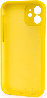 Чехол-накладка Case Coated для iPhone 12 (желтый)