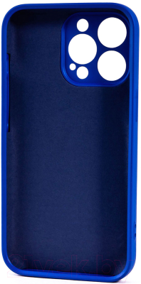 Чехол-накладка Case Coated для iPhone 13 Pro (синий)