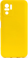 Чехол-накладка Case Coated для Redmi Note 10 (4G)/Redmi Note 10S (желтый) - 