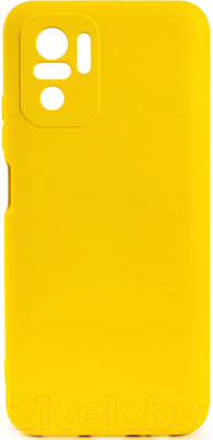 Чехол-накладка Case Coated для Redmi Note 10 (4G)/Redmi Note 10S (желтый)