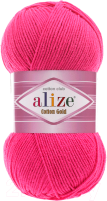 Пряжа для вязания Alize Cotton Gold 55% хлопок, 45% акрил / 149 (330м, фуксия)