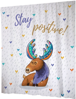 

Шторка-занавеска для ванны JoyArty, Будь позитивным / sc_23363