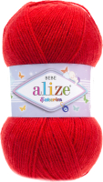 Пряжа для вязания Alize Sekerim Bebe 100% акрил / 56 (320м, красный) - 