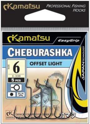 Изображение товара Набор крючков рыболовных KAMATSU Cheburashka Offset Light K-338 №10 / 518100310 (5шт)