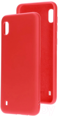 Чехол-накладка Case Matte для Galaxy A10 (красный, фирменная упаковка)