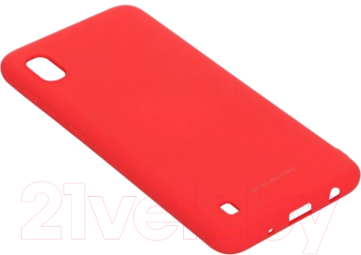 Чехол-накладка Case Matte для Galaxy A10 (красный, фирменная упаковка)