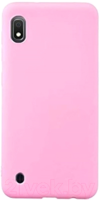 Чехол-накладка Case Matte для Galaxy A10 (розовый, фирменная упаковка)